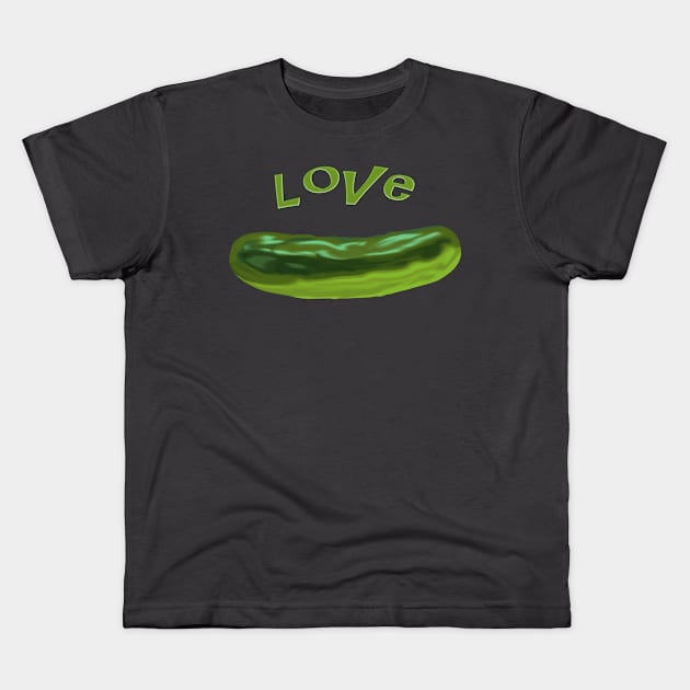 LOVE PICKLE Kids T-Shirt by Hook Ink